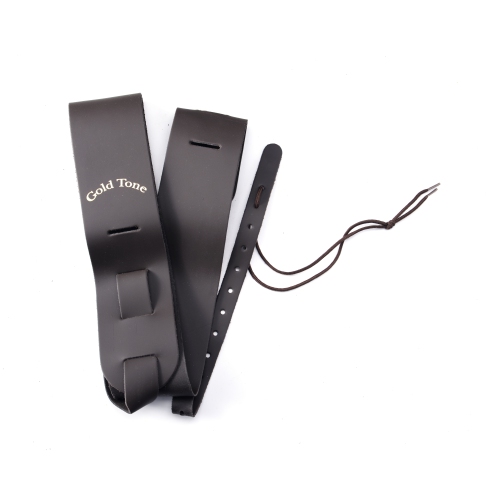 Gold Tone LS Leather Cradle Strap - Brown