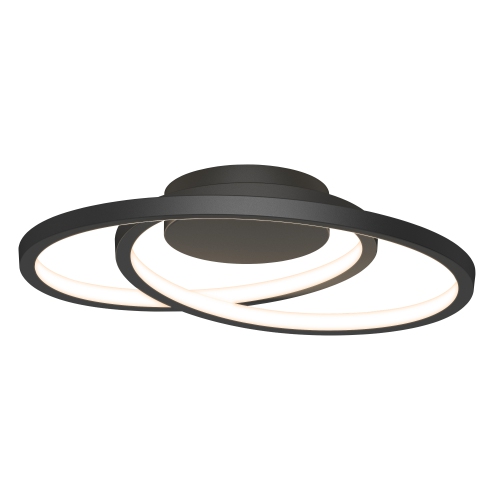 ARTIKA Salto Modern Flush Mount Ceiling Light Fixture, Black Salto Integrated LED Flush Mount Black -