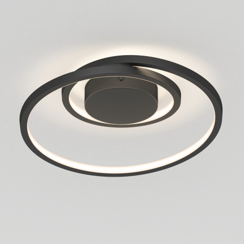 Salto Modern Flush Mount Ceiling Light Fixture, Black