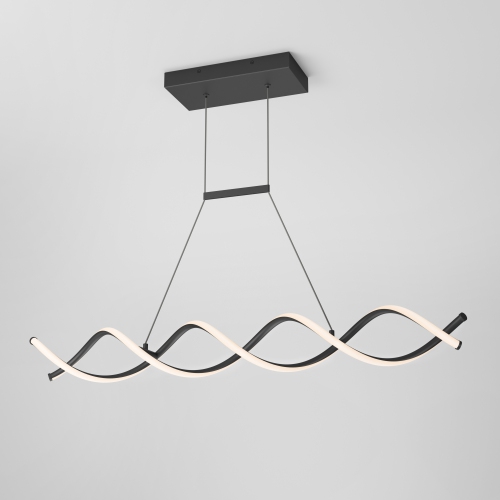 DNA Modern Pendant Light Fixture, Black