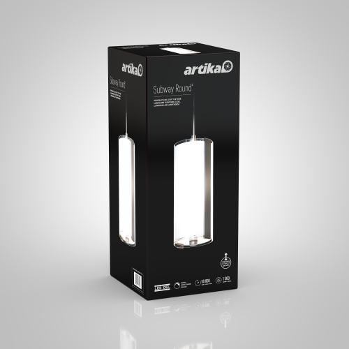 Subway Modern Pendant Light Fixture, Brushed Nickel