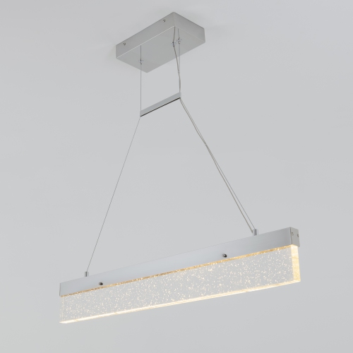 Essence Bar Modern Pendant Light Fixture, Chrome