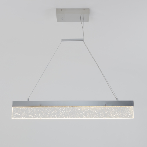 Essence Bar Modern Pendant Light Fixture, Chrome