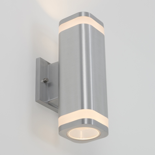 Applique murale d’extérieur moderne Mettle, argenté