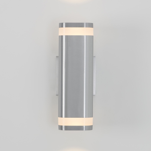 Applique murale d’extérieur moderne Mettle, argenté