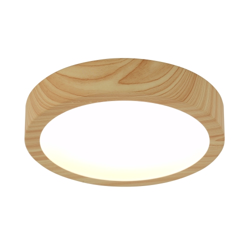 Dryad Modern Flush Mount Ceiling Light Fixture, Wood