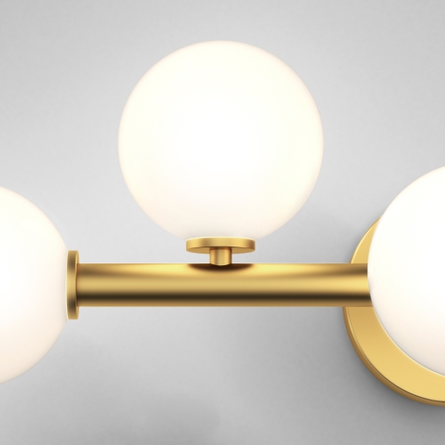 Bloom Modern Vanity Light, Black and Gold