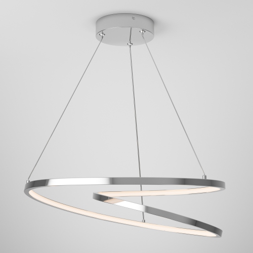 Salto Modern Pendant Light Fixture, Chrome