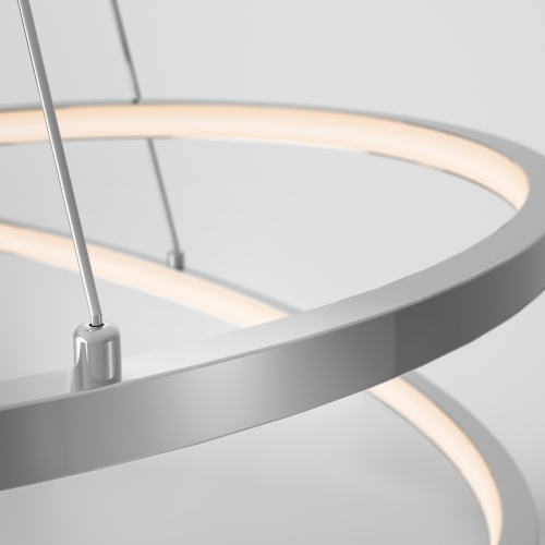 Salto Modern Pendant Light Fixture, Chrome