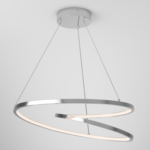 Salto Modern Pendant Light Fixture, Chrome
