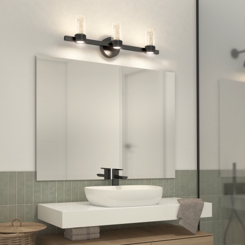 Novello Modern Vanity Light, Black