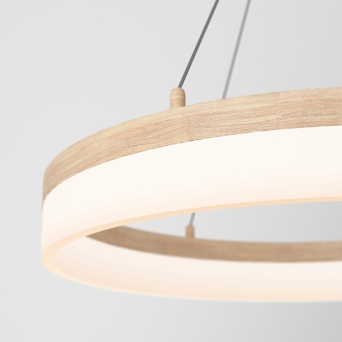 Luminaire suspendu moderne optique, bois