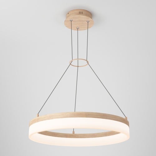 Luminaire suspendu moderne optique, bois