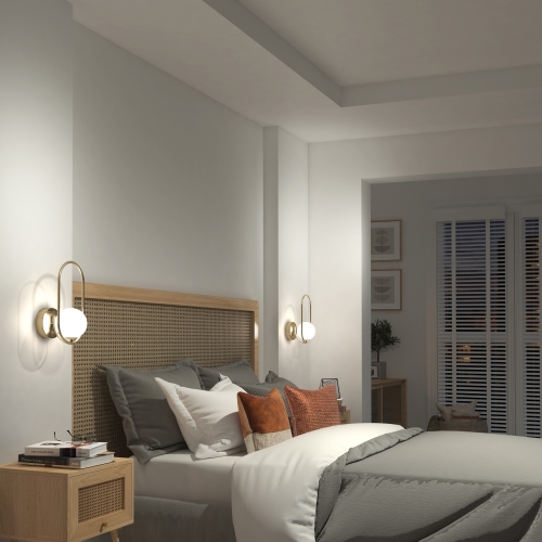 Bloom Contemporary Sconce Light, Gold