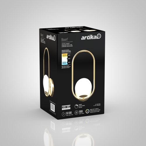 Bloom Contemporary Sconce Light, Gold