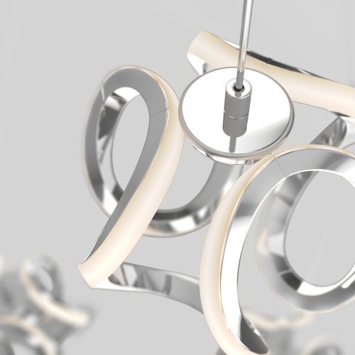 Vivaldi Modern Pendant Light Fixture, Chrome