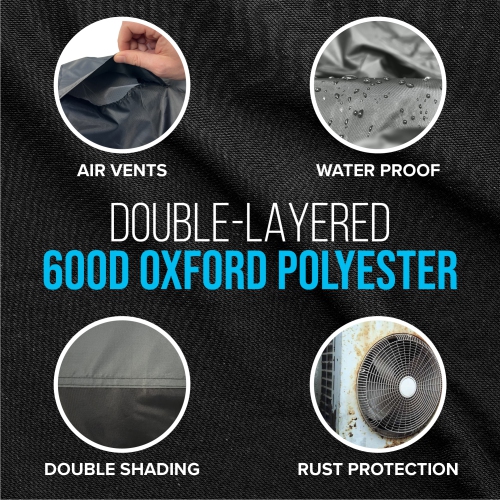 Housse de climatiseur pour unité extérieure North East Harbor Housse de climatiseur pour unité extérieure étanche et robuste 600D pour climatiseur