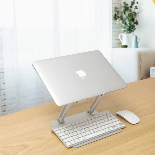 SHOPPINGALL Adjustable Laptop Stand for Laptop Up to 17 Inches - SA-LS3-SILVER