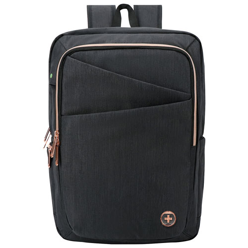 Swissdigital Design Katy Rose 16" Laptop Backpack - Black Rose