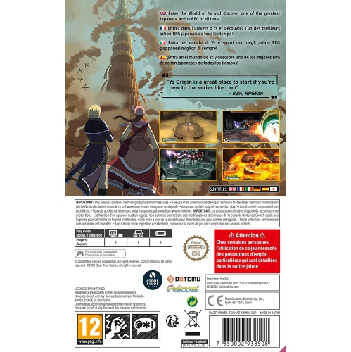 Ys Origin [Nintendo Switch]
