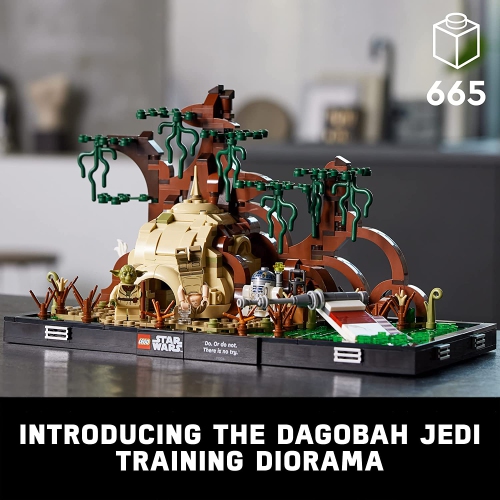 LEGO Star Wars&nbsp;: Diorama d'entraînement des Jedi de Dagobah - Ensemble de construction de 1000 pièces [LEGO, #75330]
