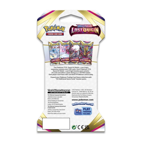 JCC Pokémon : Sword & Shield - Lost Origin Sleeved Booster Pack [jeu de cartes, 2 joueurs]