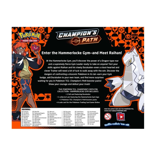 JCC Pokémon Champion's Path: Boîte de collection Pin - Ballonlea/Spikemuth/Hammerlocke