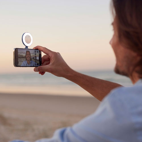 Anneau lumineux magnétique à DEL SnapLight de ShiftCam - Bleu abyssal