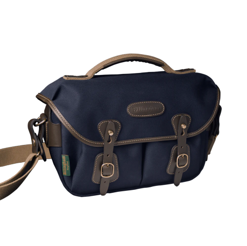 Billingham Hadley Small Pro Navy Canvas Chocolate Leather
