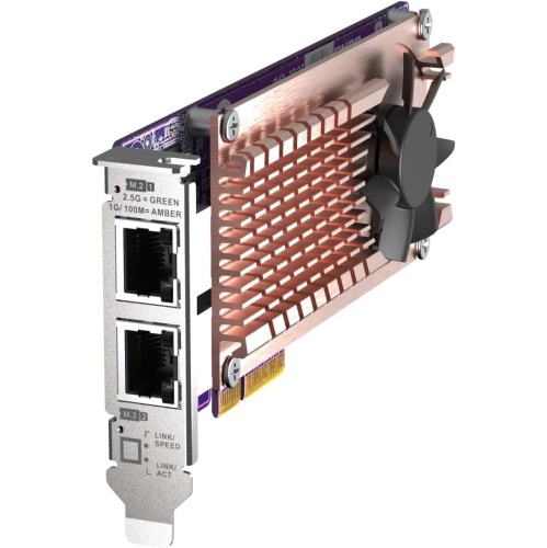QNAP QM2-2P2G2T2 x PCIe Gen3 M.2 NVMe SSD & 2 x 2.5GbE Port Expansion Card to Enhance Performance