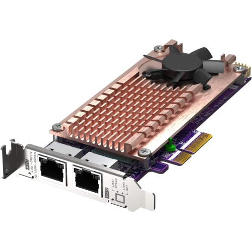 QNAP QM2-2P2G2T2 x PCIe Gen3 M.2 NVMe SSD & 2 x 2.5GbE Port Expansion Card to Enhance Performance