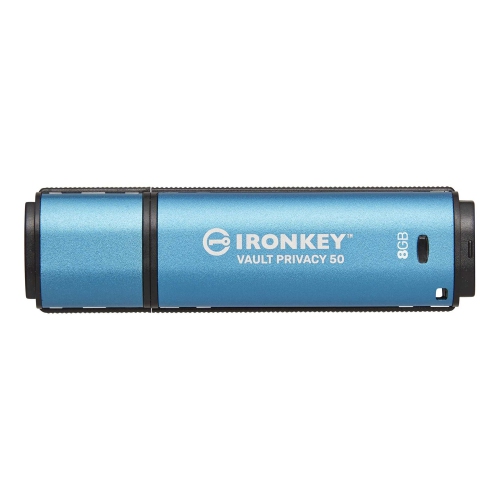 KINGSTON TECHNOLOGY  - Ironkey Vault Privacy 50 Encrypted USB Flash Drive, USB 3.2 Gen 1, 8GB Capacity