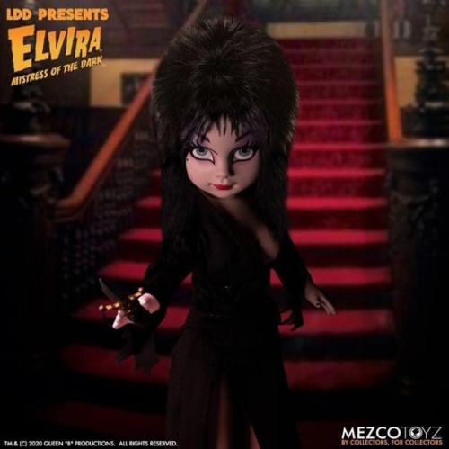 Mezco Toyz Living Dead Dolls: Elvira - Mistress of the Dark 10" LDD Figure