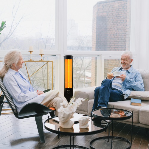 UFO Micatronic T-19, 27" Bulb, 1900-Watt Portable Room Heater with Thermostat, 240 Volt