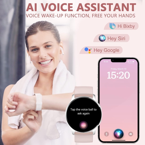 ULTREND Enchanteresse Montre intelligente de luxe en Argent pour femme