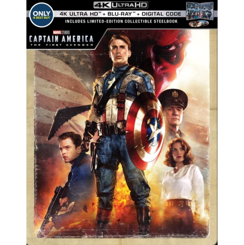 Capitaine America : Le premier Avenger [SteelBook] [Blu-ray/Blu-ray Ultra HD 4K] [Exclusivité Best Buy]