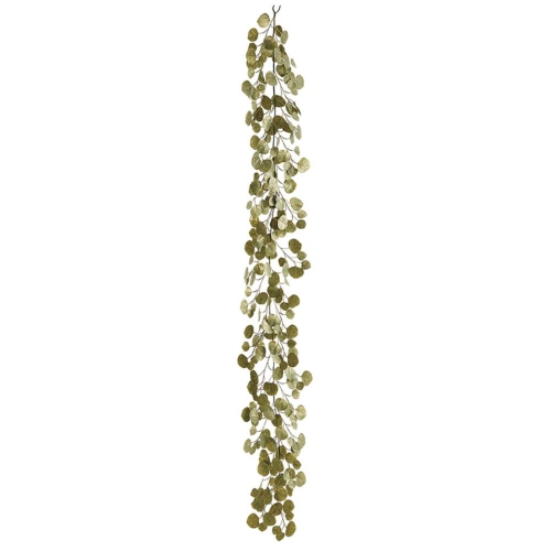 ALLSTATE  Metallic Eucalyptus Leaf Artificial Christmas Garland - 6' - In Gold