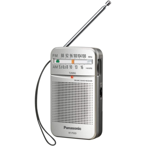 RF-P50 Panasonic AM/FM Pocket Radio, Silver