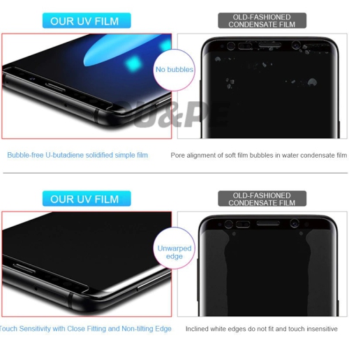 Pour Galaxy S20 Plus S20+ UV de Samsung, protecteur d'écran en verre trempé en gel liquide, protecteur d'écran en verre trempé, protecteur d'écran en
