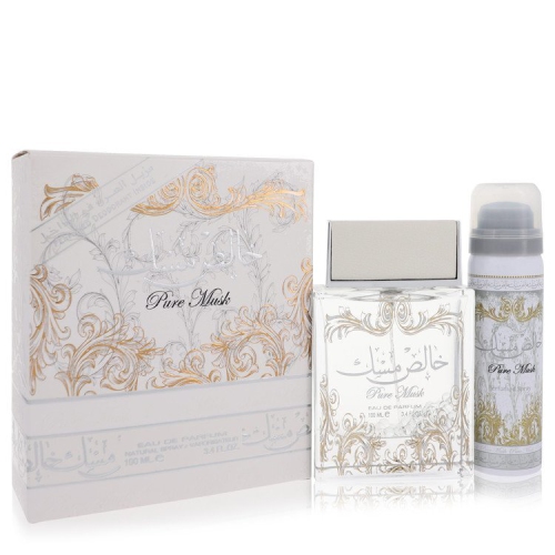LATTAFA  Pure Khalis Musk Eau De Parfum Spray Plus 1.7 Deodorant By