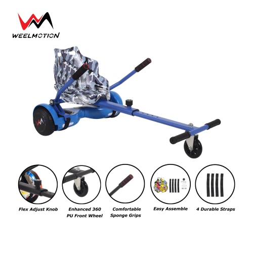 WEELMOTIONB NAVY Hoverboard go Kart Attachment Adjustable Hoverboard go Kart Hoverboard seat attachments for All Ages Hoverboard Kart Attachment for