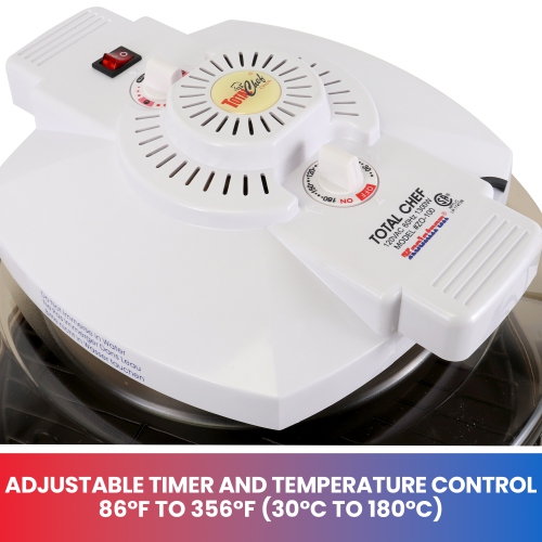 Total Chef Countertop Infrared Oven with Convection Circulation 10L Roast, Bake, Air Fry