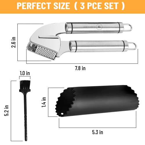 Stainless Steel Garlic Press