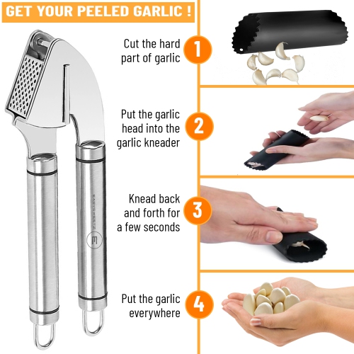 Stainless Steel Garlic Press