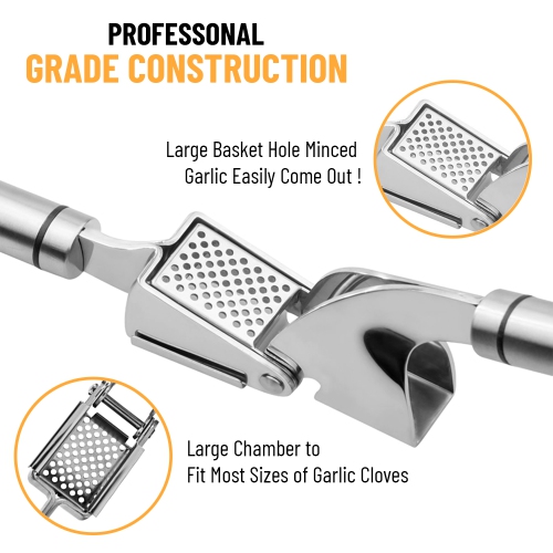 Stainless Steel Garlic Press
