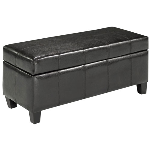 Brassex Traditional Storage Ottoman - Espresso