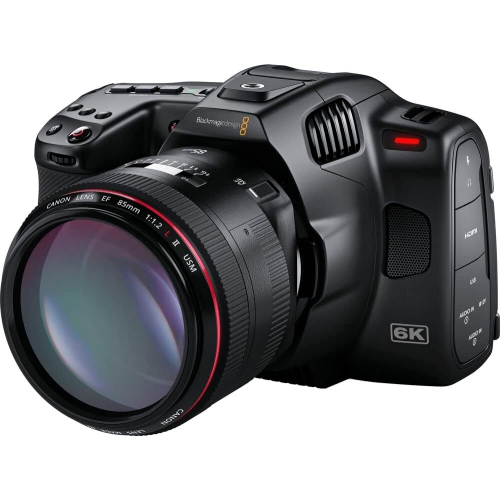 Blackmagic Design Pocket Cinema Camera 6K G2 + Canon EF 50mm Lens + 64GB Cards + More