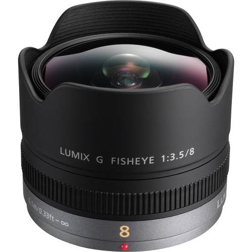 Refurbished (Good) - PANASONIC LUMIX G FISHEYE Lens, 8MM, F3.5