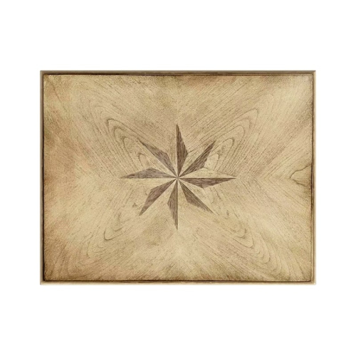 BUTLER SPECIALTY  Company Tyler Solid Wood Inlay Accent Table - Antique In Beige