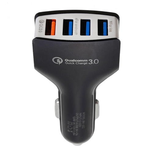 USB Car Charger 4 USB Port Qualcomm QC 3.0 Fast Charging Multi Car Chargers Adapter For Android IOS